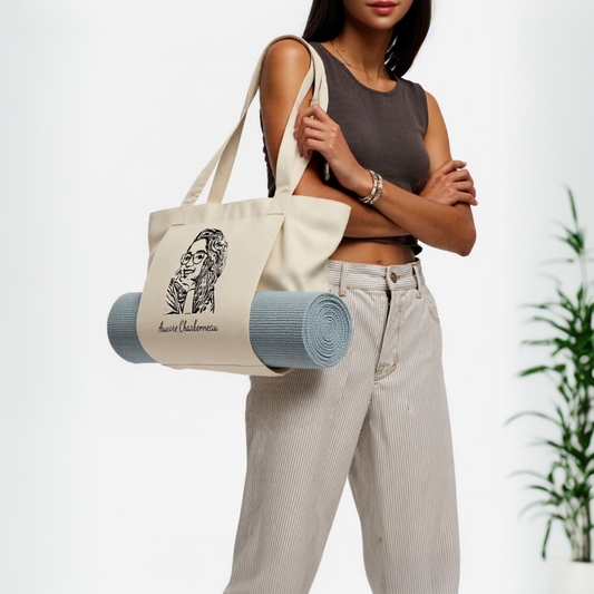 Sac de rangement en toile pour tapis de yoga Cadeau personnalisé avec nom pour femme