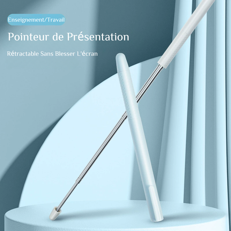 Pointeur de Présentation Extensible en Métal Cadeau Personnalisable pour Enseignants