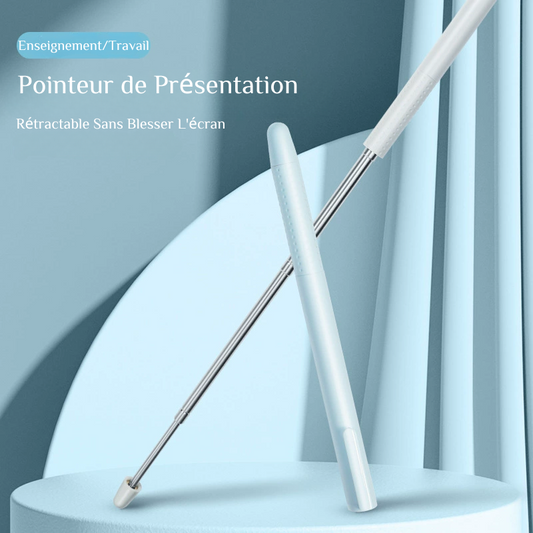 Pointeur de Présentation Extensible en Métal Cadeau Personnalisable pour Enseignants
