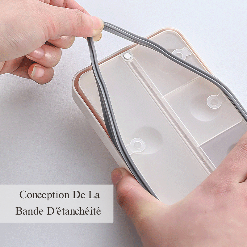 Pilulier Semainier 7 Jours Boîte à Pilules Personnalisable avec Compartiments Séparés