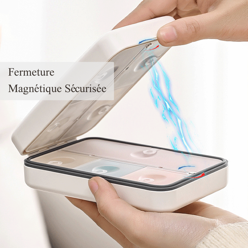 Pilulier Semainier 7 Jours Boîte à Pilules Personnalisable avec Compartiments Séparés