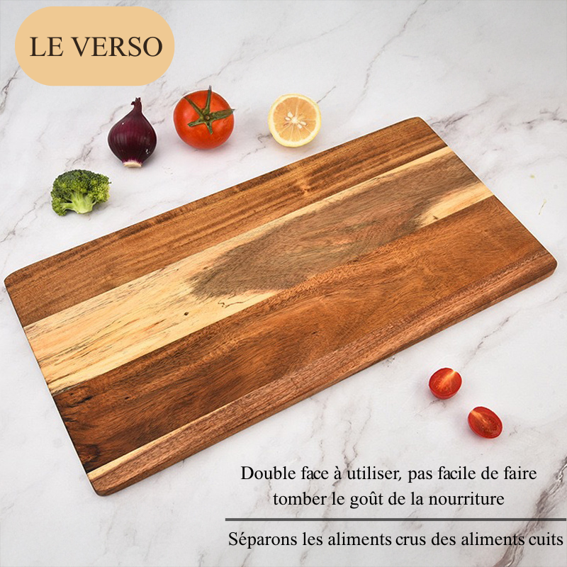 Planche à Découper Personnalisable en Bois avec Insertion en Résine