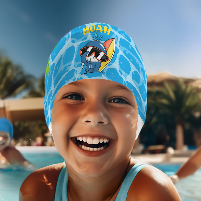 Chapeau de Natation pour Enfants Durable et Imperméable pour Filles Garçons Adolescents Agés de 3 à 15 ans