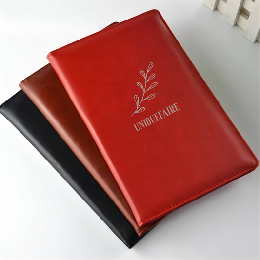 Porte-menu A5 en Cuir PU Personnalisé pour Hôtels, Restaurants, Cafés et Bureaux