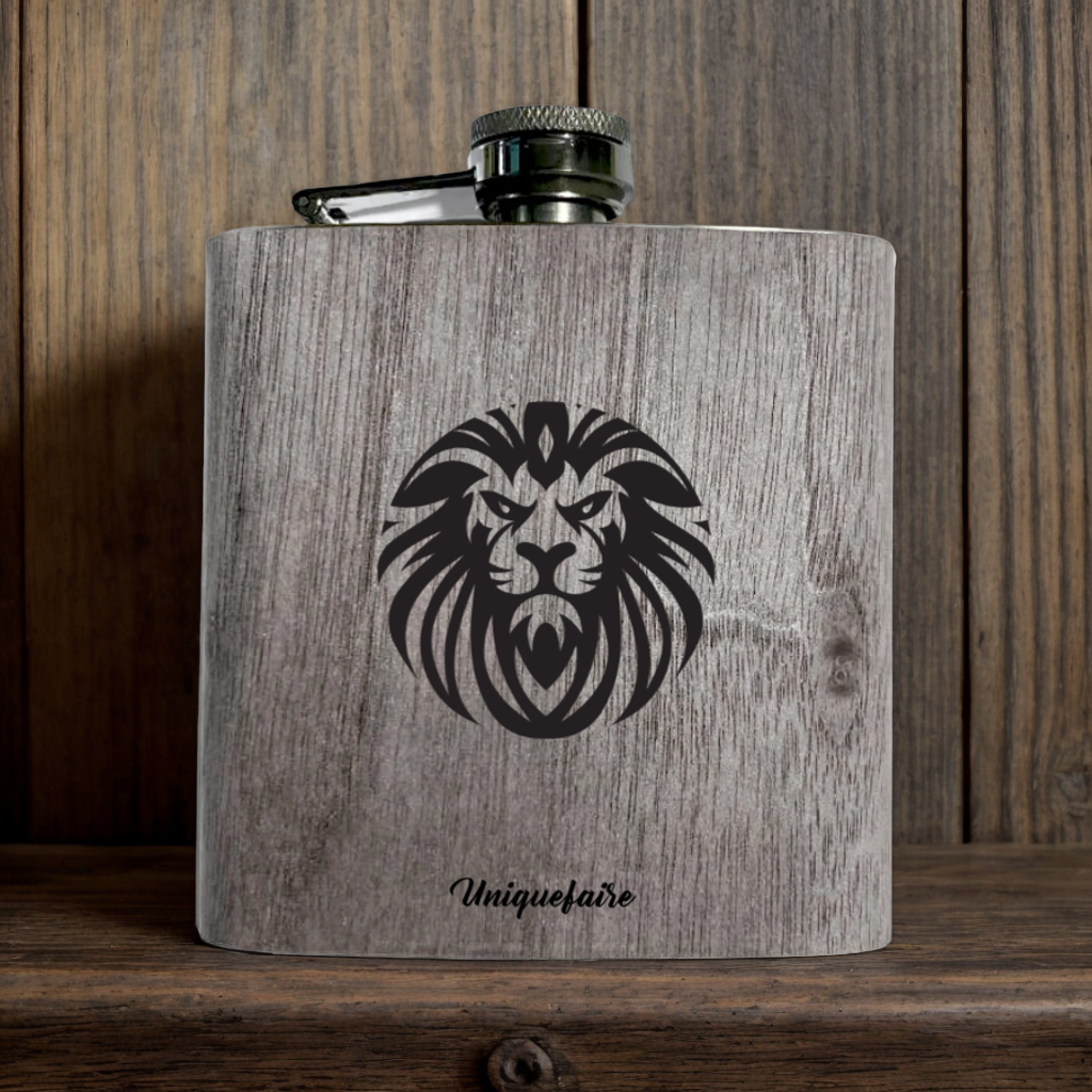 Pot de vin en acier inoxydable 304 avec revêtement extérieur en bois