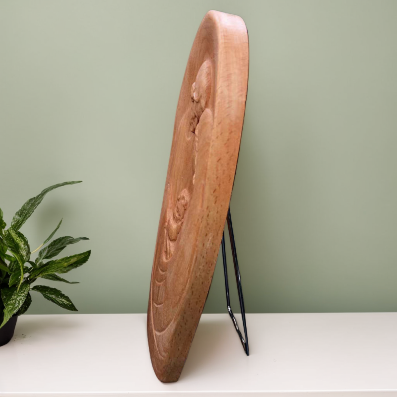 Ornement Religieux en Hêtre pour Famille Décoration Intérieure Personnalisable