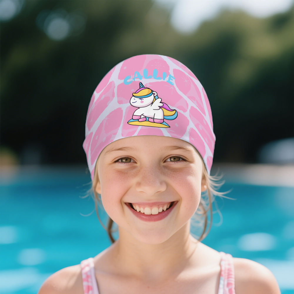 Chapeau de Natation pour Enfants Durable et Imperméable pour Filles Garçons Adolescents Agés de 3 à 15 ans