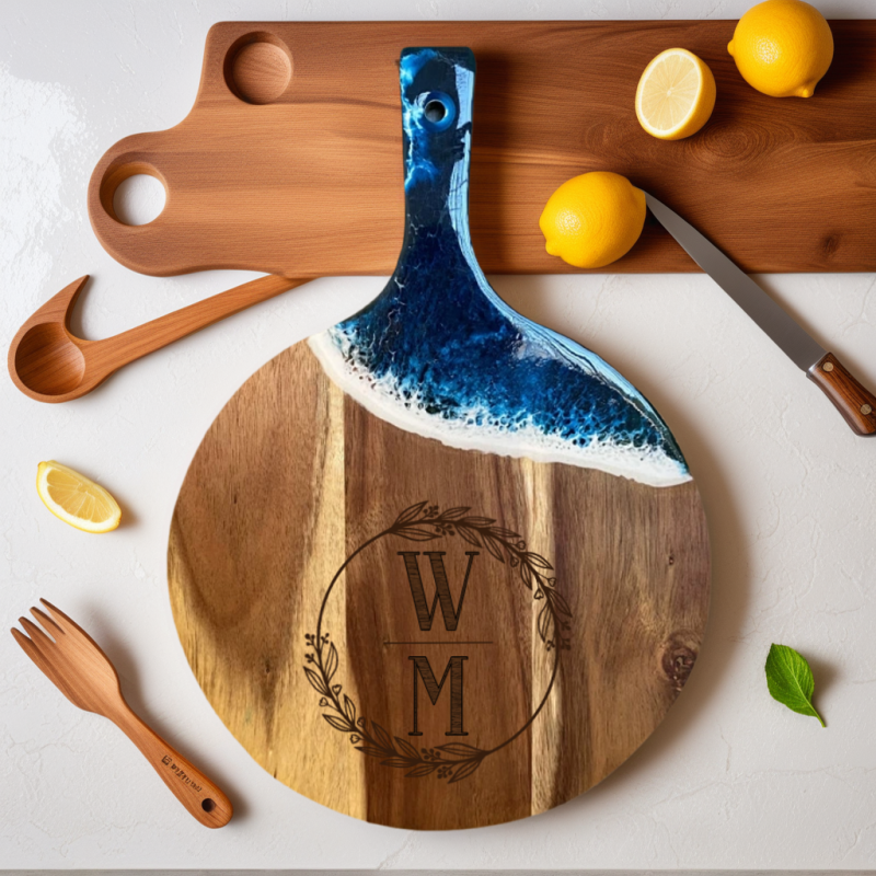 Planche à Découper Personnalisé Cadeau pour Couple Mariage et Pendaison de Crémaillère