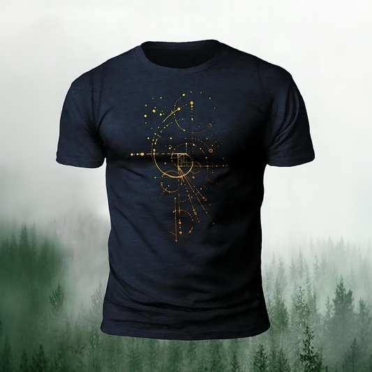 T-shirt à manches courtes édition or rectangle de Fibonacci
