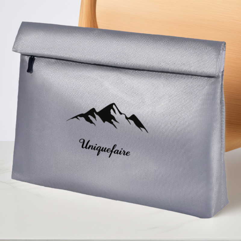 Pochette Documents Ignifuge et Étanche Sac à Documents Anti-feu Pour les Documents Précieux
