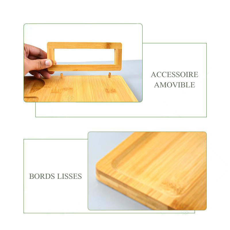 Planche à Fromage et Couteau en Bambou Personnalisée avec Nom