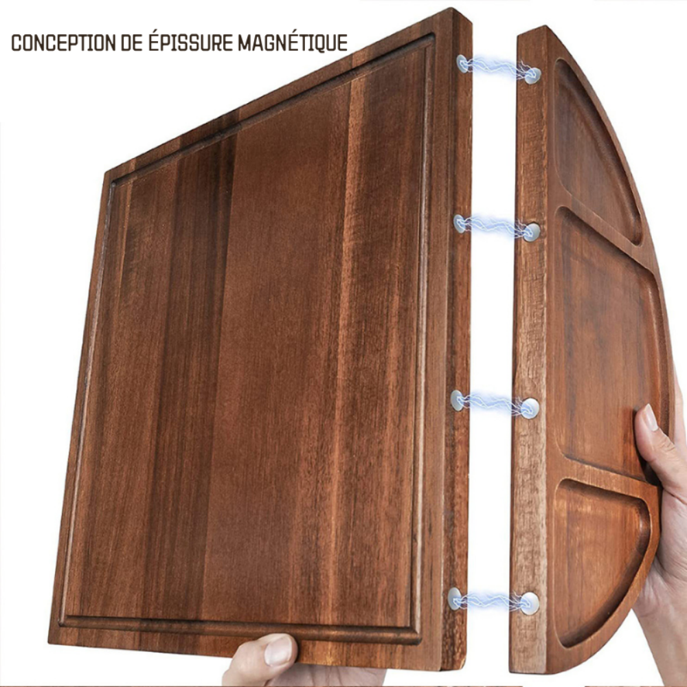 Planche à charcuterie et fromage personnalisable en bois d’acacia