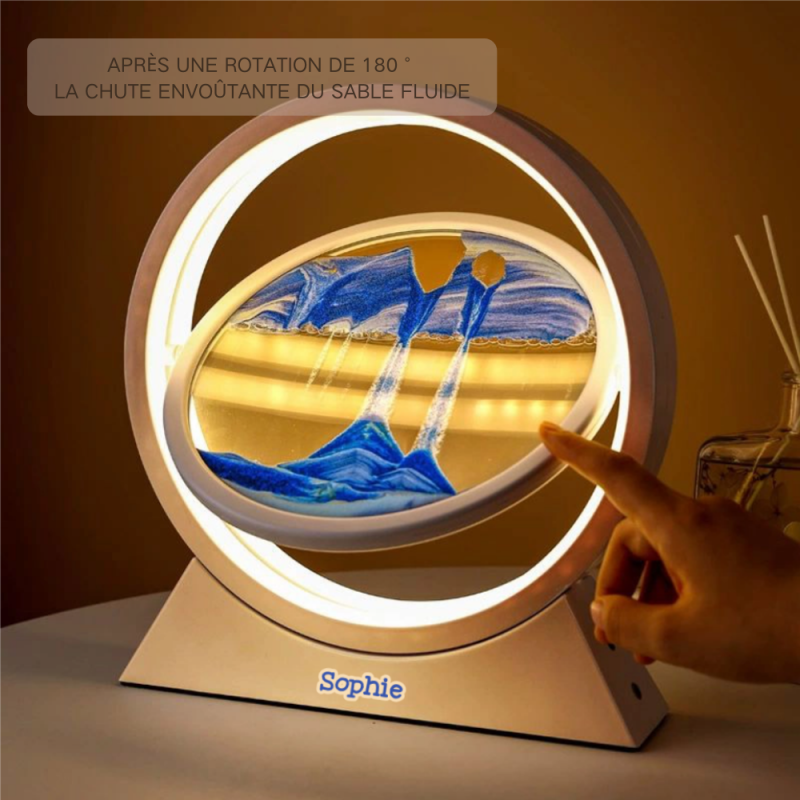 Lampe en Verre d'Art de Sables Mouvants Personnalisable