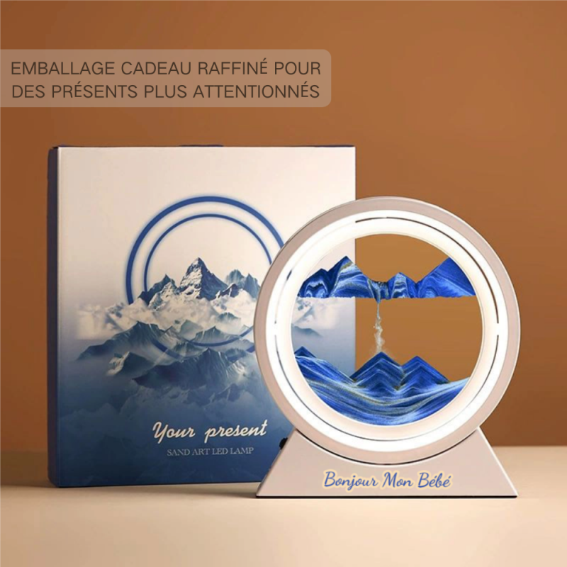 Lampe en Verre d'Art de Sables Mouvants Personnalisable