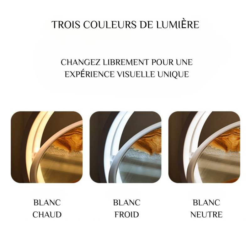 Lampe en Verre d'Art de Sables Mouvants Personnalisable