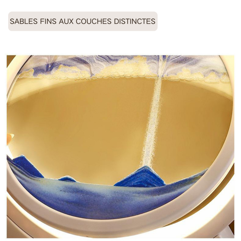 Lampe en Verre d'Art de Sables Mouvants Personnalisable