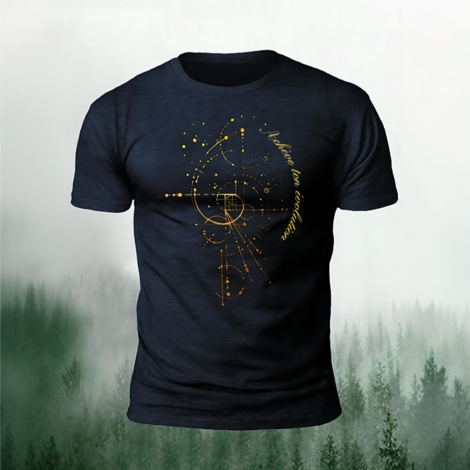 T-shirt à manches courtes édition or rectangle de Fibonacci
