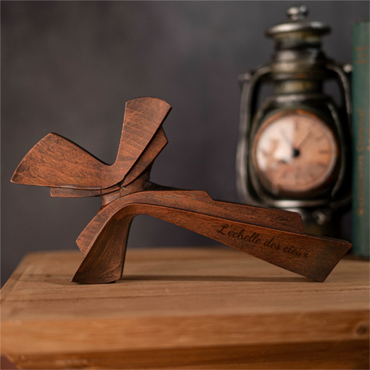 Croix en Bois Faite à la Main Décoration Murale