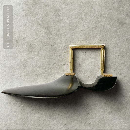 Violon Mentonnière 4/4 en Bois d'Ébène avec Pince Couleur Or