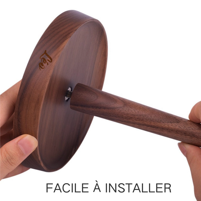Support Casque en Bois Personnalisé avec Nom