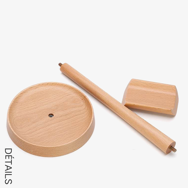Support Casque en Bois Personnalisé avec Nom
