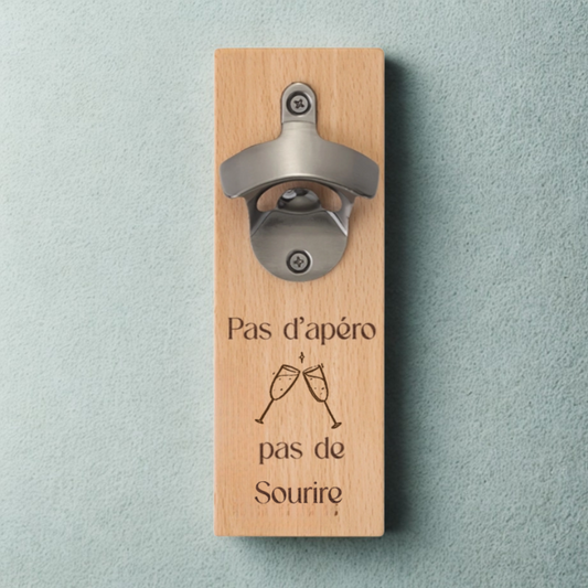 Ouvre-bouteille Mural Créatif Personnalisable pour Réfrigérateur