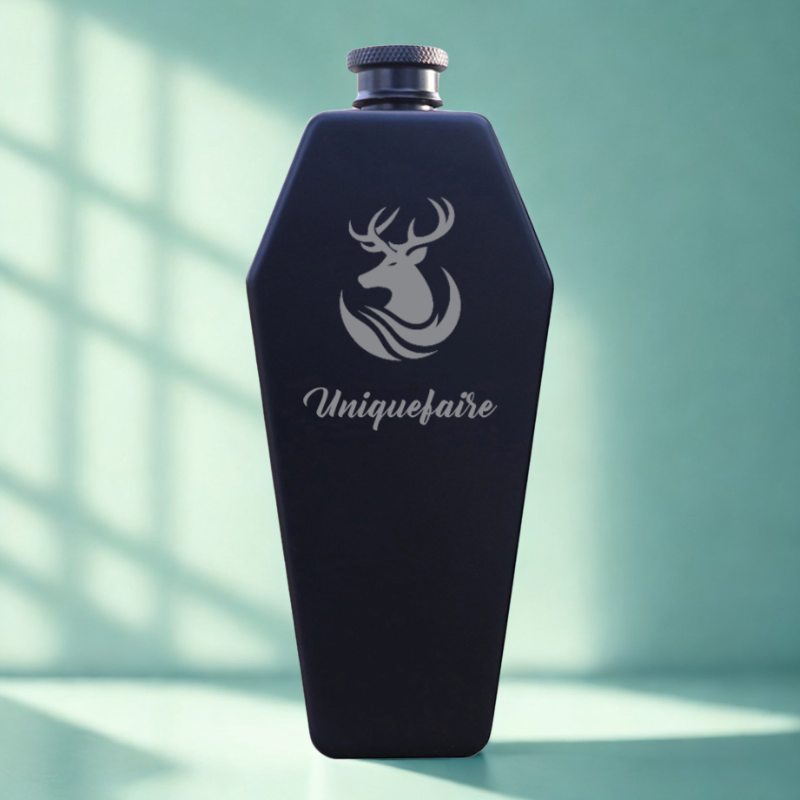 Mini Flasque de 3,5 oz (100 ml) Personnalisée - Pot à Vin Portable en Inox 304