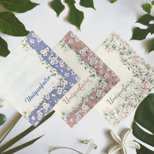 Mouchoir en coton 100 % personnalisable avec nom brodé