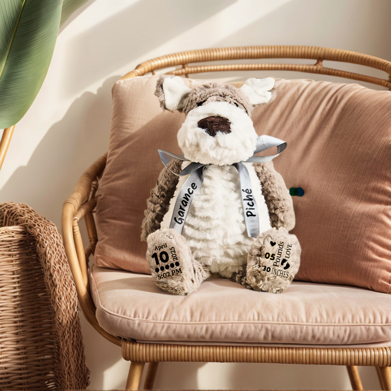 Peluche Chiot Personnalisée
