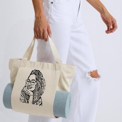 Sac de rangement en toile pour tapis de yoga Cadeau personnalisé avec nom pour femme