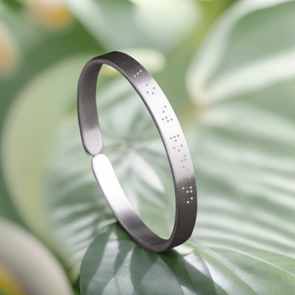 Bracelet braille personnalisé, points en relief, alphabet et chiffres, un cadeau pour les aveugles et les malvoyants
