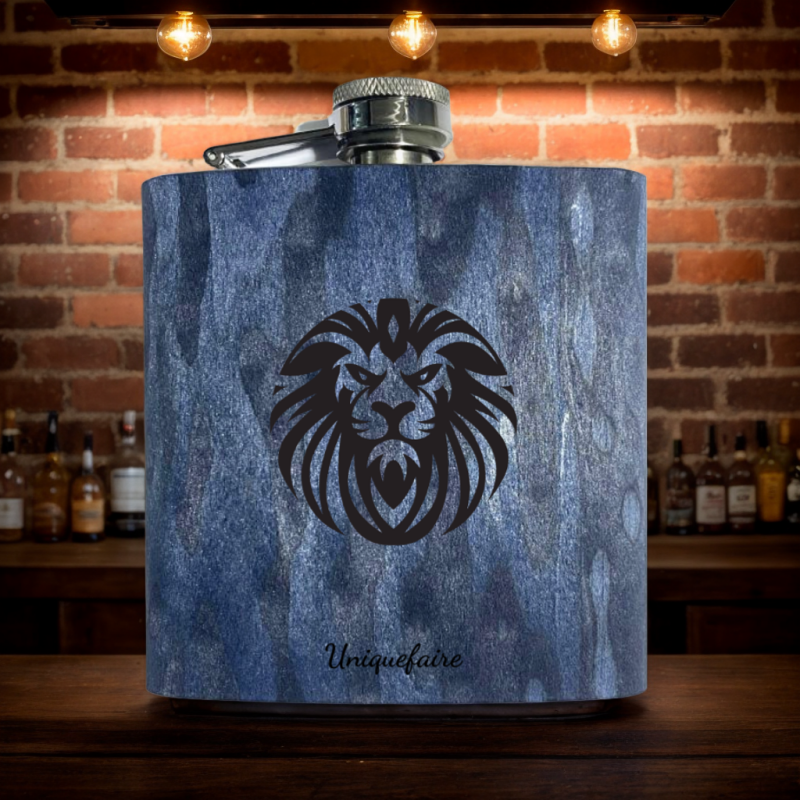 Pot de vin en acier inoxydable 304 avec revêtement extérieur en bois