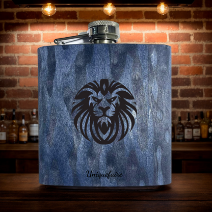 Pot de vin en acier inoxydable 304 avec revêtement extérieur en bois