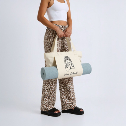 Sac de rangement en toile pour tapis de yoga Cadeau personnalisé avec nom pour femme