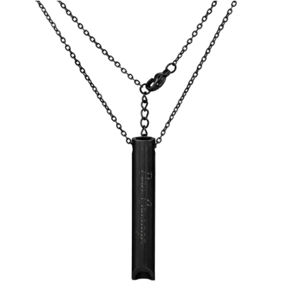 Collier avec Pententif Sifflet en Acier Inoxydable Pour Passionnés du sport et méditation