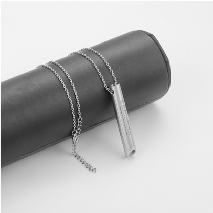 Collier avec Pententif Sifflet en Acier Inoxydable Pour Passionnés du sport et méditation