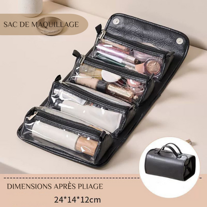 Sac de Maquillage de Grande Capacité Démontable et Étanche pour Femme