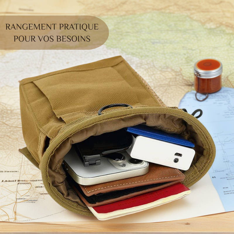 Sac Ceinture en Tissu d'Oxford Sac d'Outils Portable pour l'Extérieur