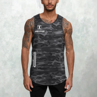 Débardeur Camouflage pour Sport Homme - Personnalisable avec Nom