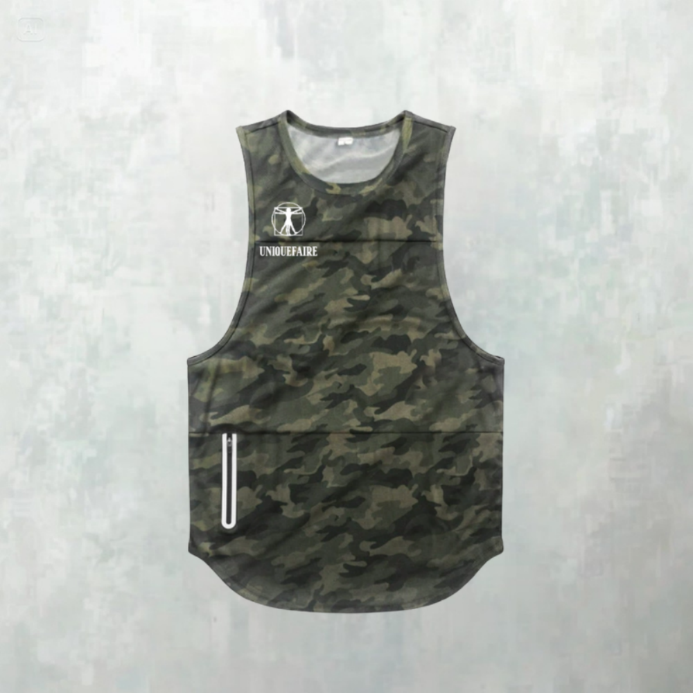Débardeur Camouflage pour Sport Homme - Personnalisable avec Nom