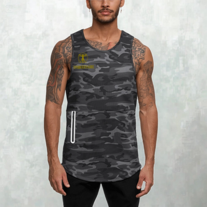 Débardeur Camouflage pour Sport Homme - Personnalisable avec Nom
