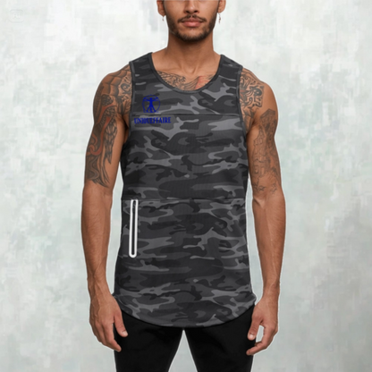 Débardeur Camouflage pour Sport Homme - Personnalisable avec Nom