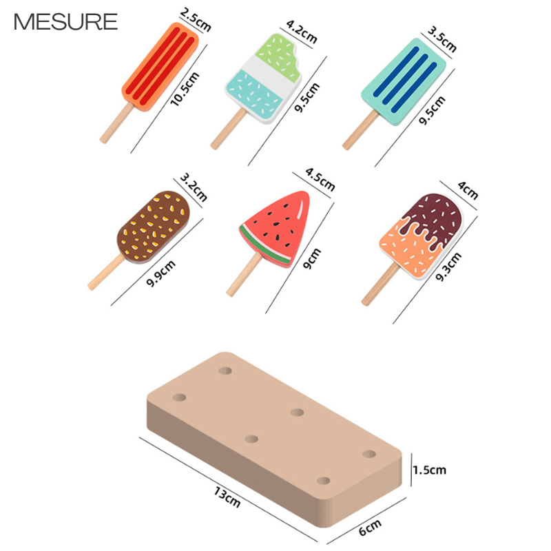 Set de 6 Sucettes Glacées avec Support Personnalisé - Jouet pour Enfant
