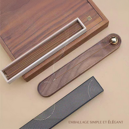 Boîte à encens en noyer - Portables et personnalisables par gravure