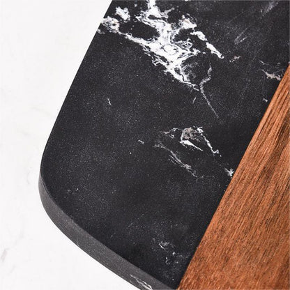 Planche à découper en marbre et bois Planche personnalisable avec nom