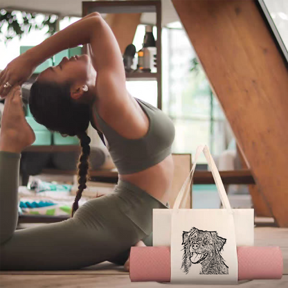 Sac de rangement en toile pour tapis de yoga Cadeau personnalisé avec nom pour femme