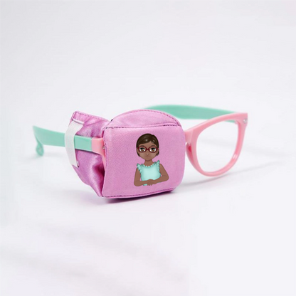 Couvre-lunettes en soie pour enfants pour Amblyopie Strabisme Couvre-lunettes correctif