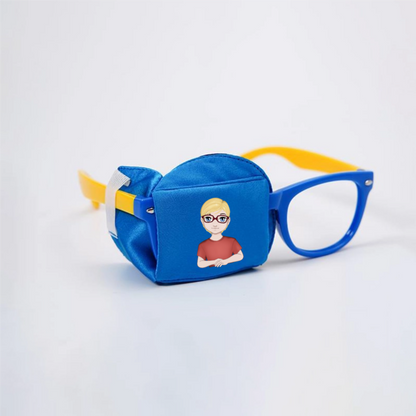 Couvre-lunettes en soie pour enfants pour Amblyopie Strabisme Couvre-lunettes correctif