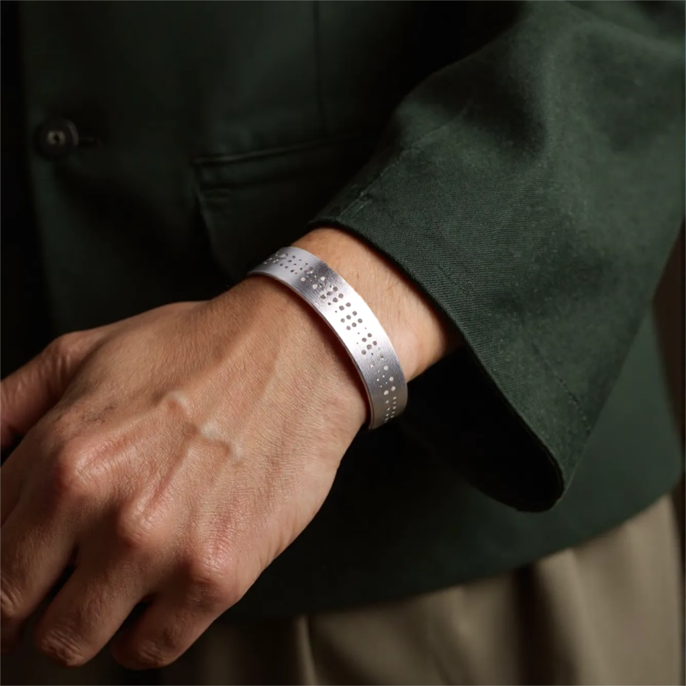 Bracelet braille personnalisé, points en relief, alphabet et chiffres, un cadeau pour les aveugles et les malvoyants