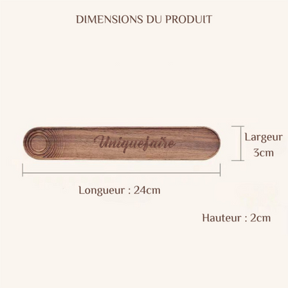 Boîte à encens en noyer - Portables et personnalisables par gravure